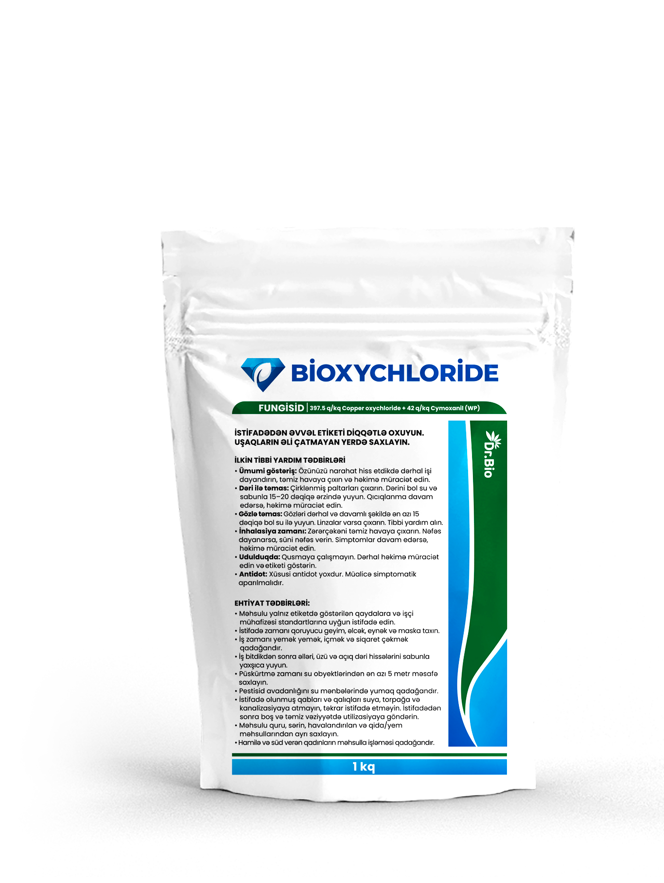 Bioxychloride / 42 g/kg Cymoxanil + 397.5 g/kg Cu oxychloride WP / MIO Chemical / 2025 / 1 kq