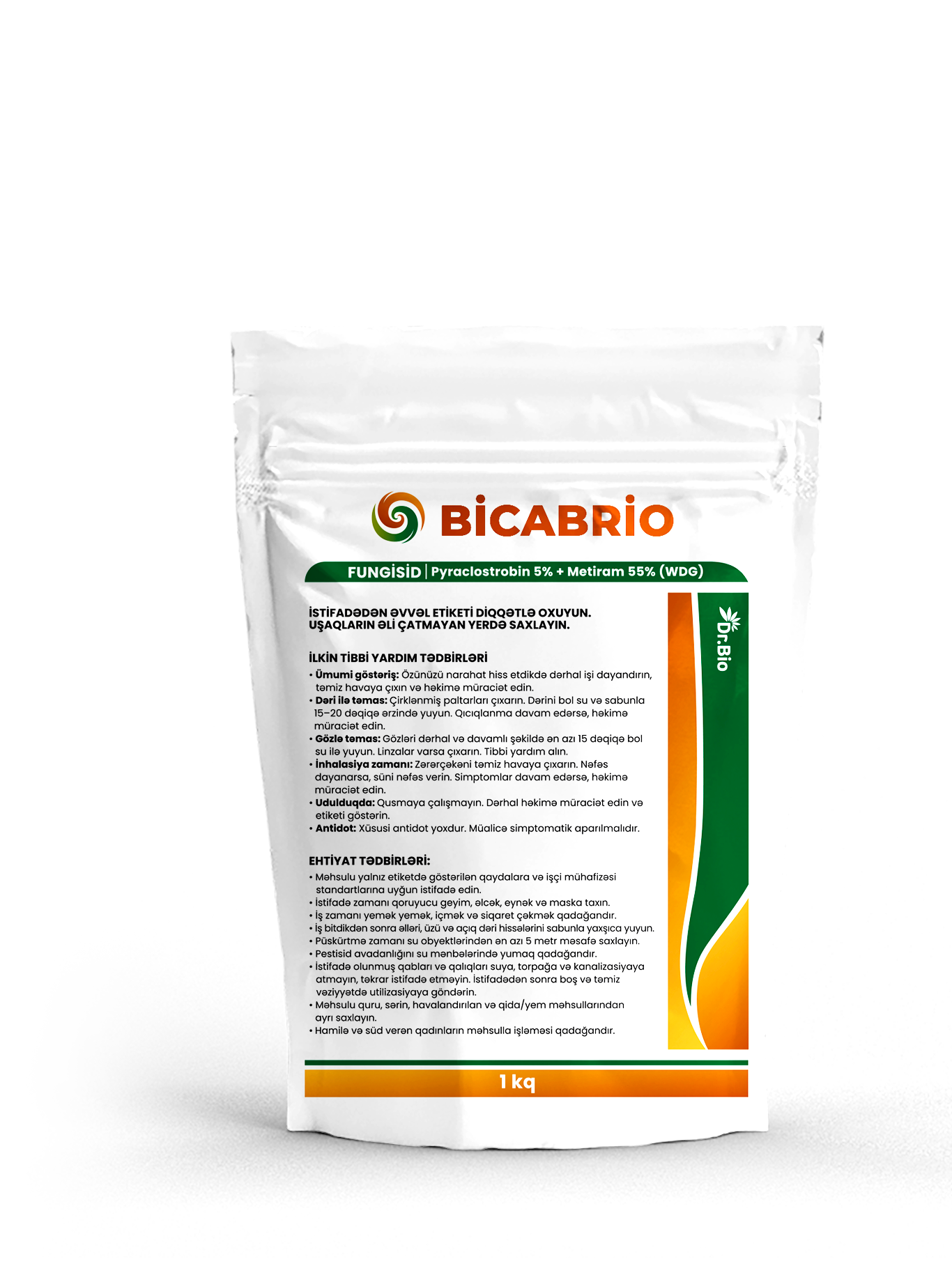 Bicabrio / Pyraclostrobin 5% + Metiram 55% WDG / Nanjing Bestgreen / 2025 / 1 kq